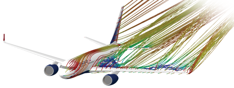 floEFD - flow simulation - airplane | 3DSMAN